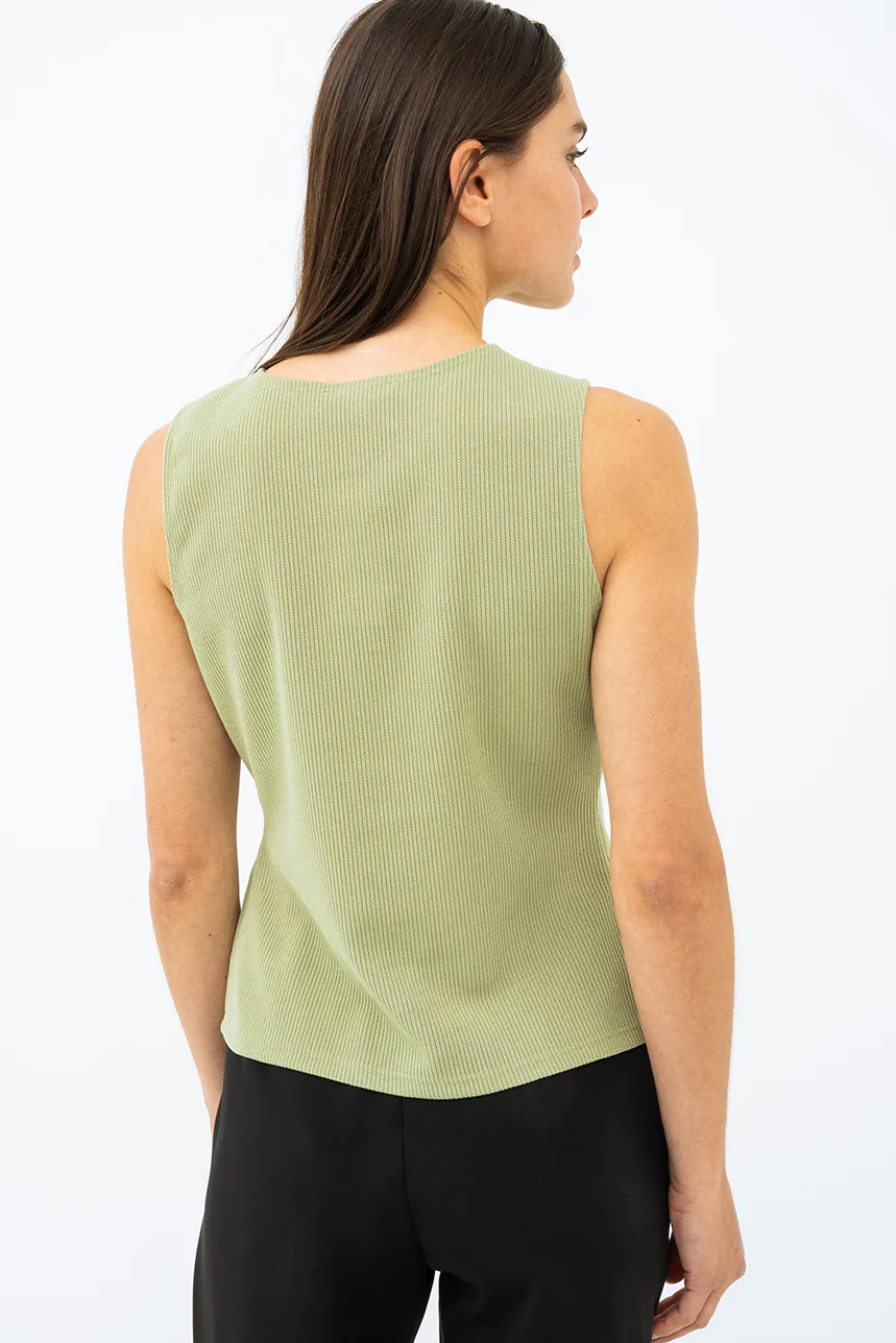 La camisole uni aspect veste - Image 3