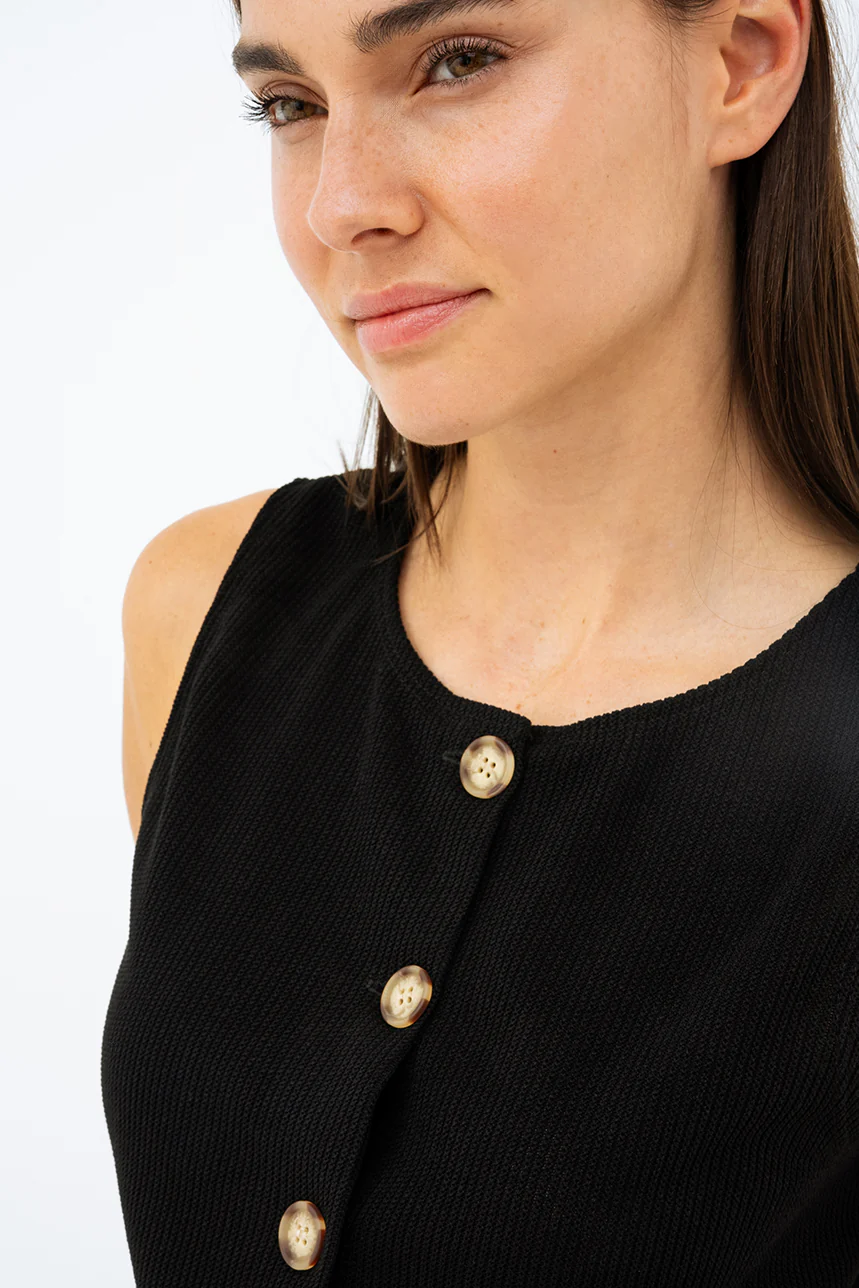 La camisole uni aspect veste - Image 7