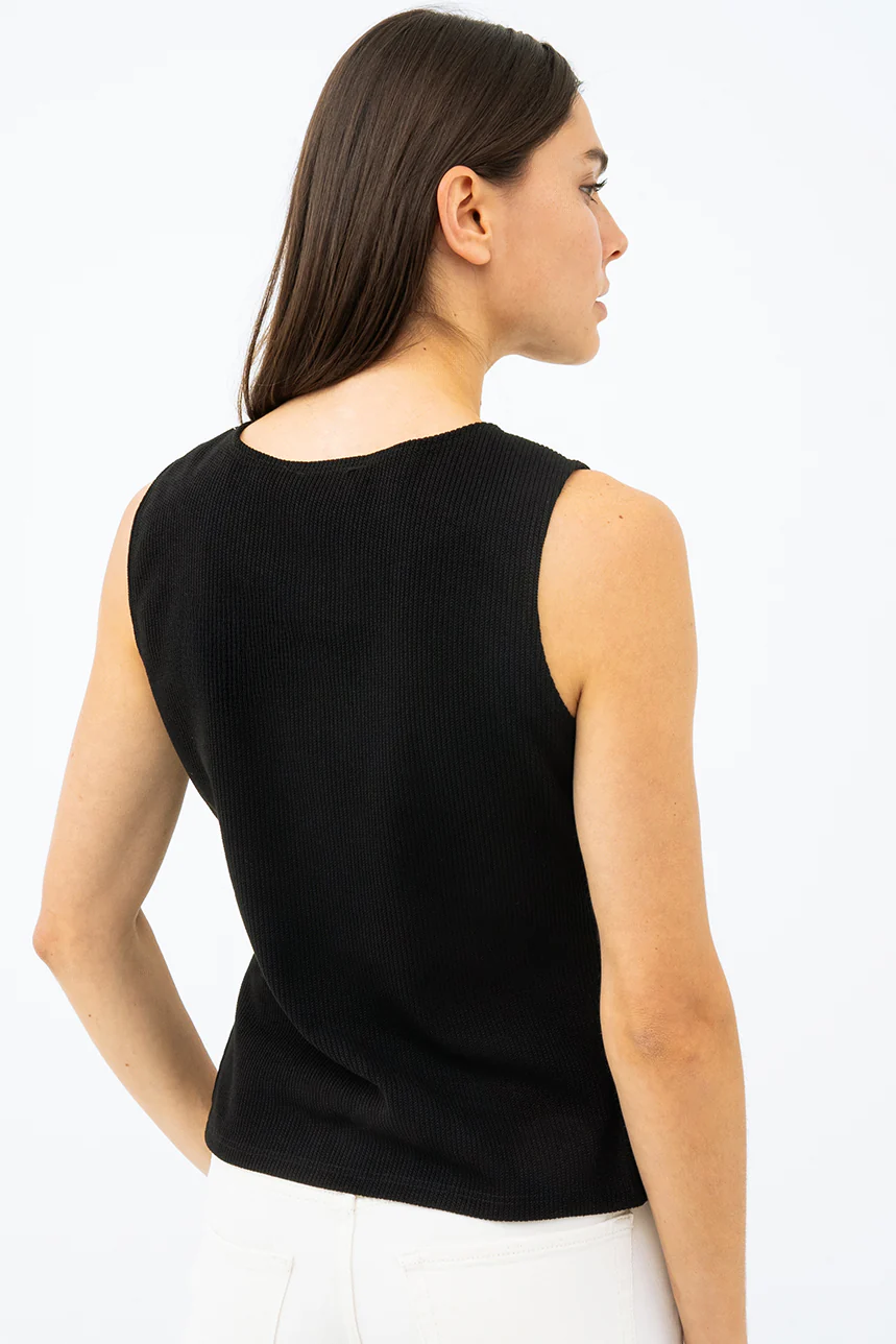 La camisole uni aspect veste - Image 8