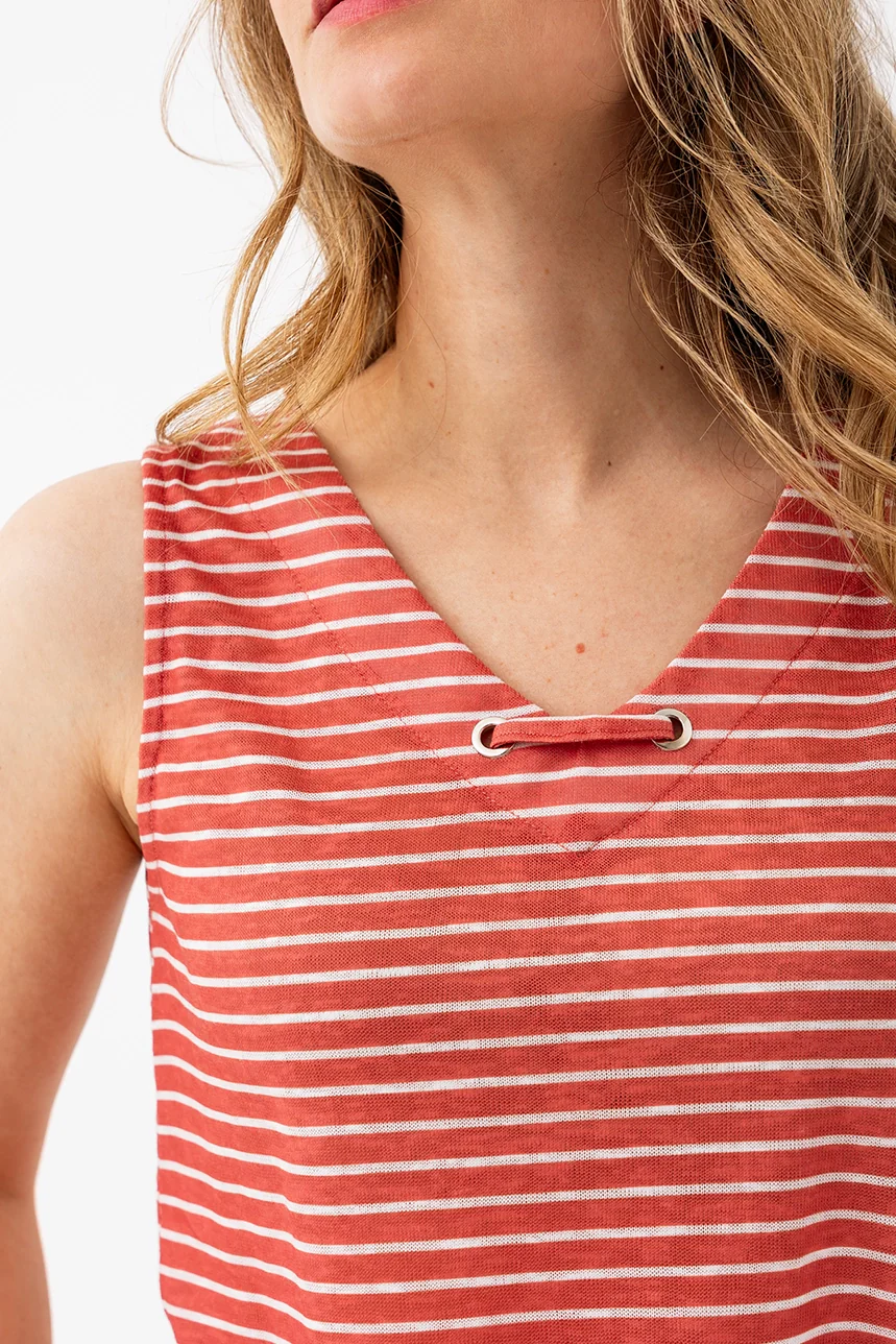 La camisole à œillet rayée - Image 2