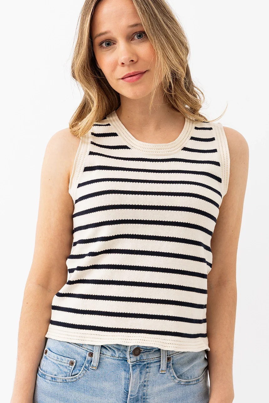 La camisole courte à rayures - Image 2