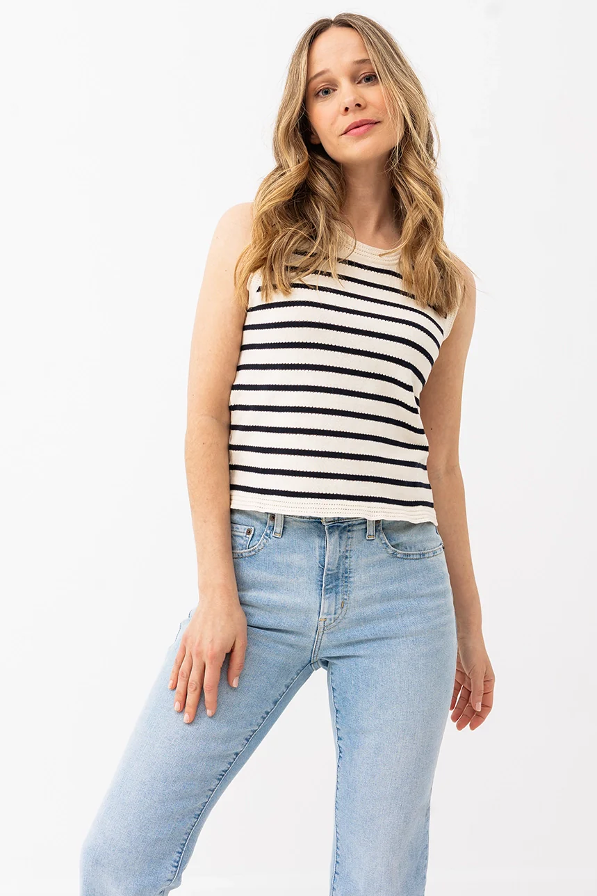 La camisole courte à rayures - Image 4