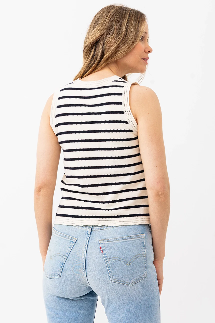 La camisole courte à rayures - Image 5