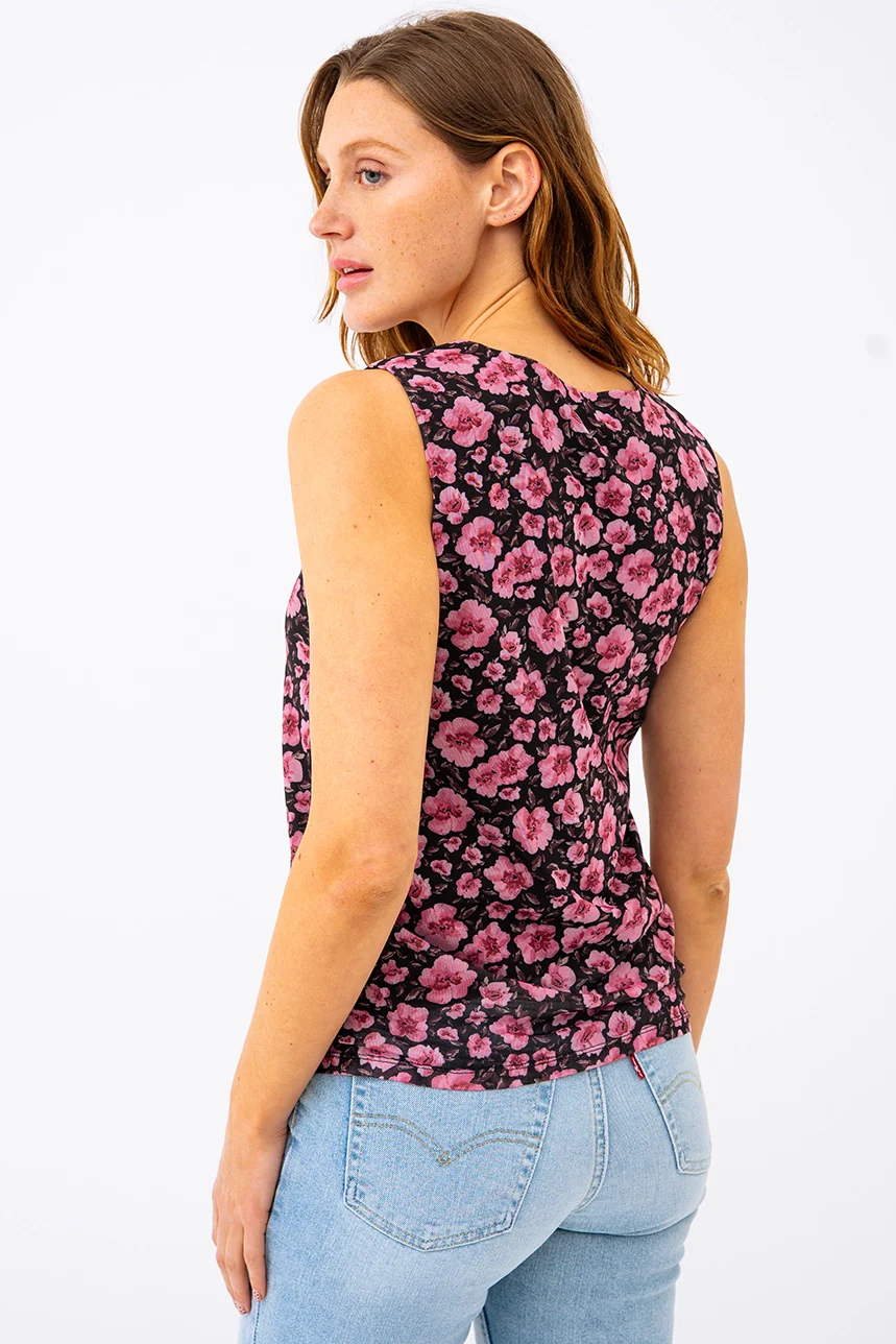 La camisole fleurie en mesh - Image 2