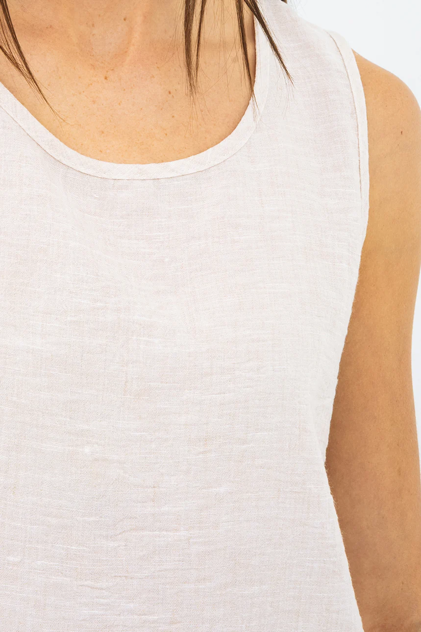 La camisole ample aspect lin - Image 4