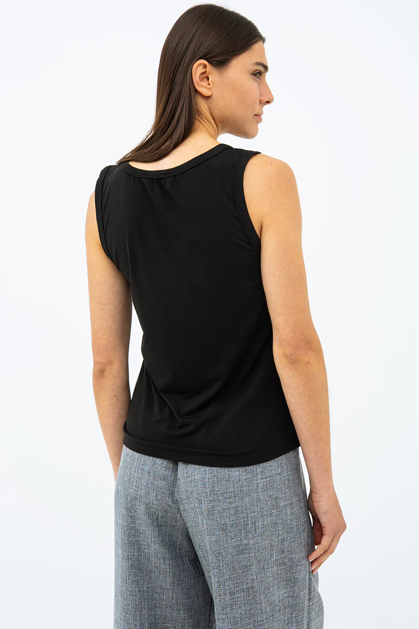 La camisole unie fluide col en V - Image 8