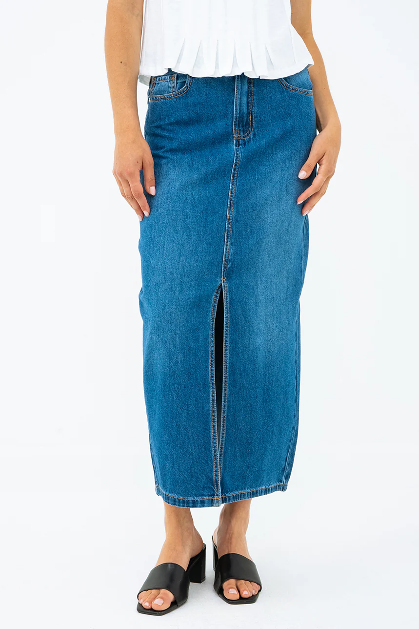 La jupe longue en denim - Image 2