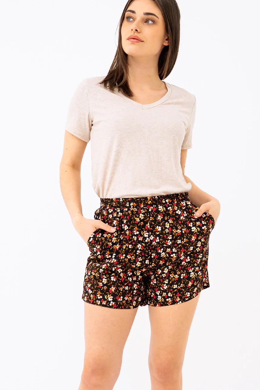Le short fleuri taille élastique - Image 2
