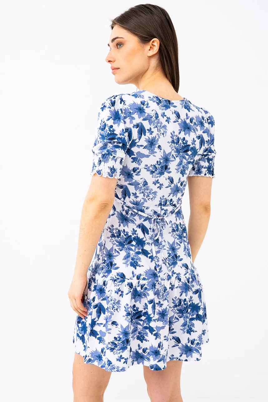 La robe imprimé floral jupe volantée - Image 10