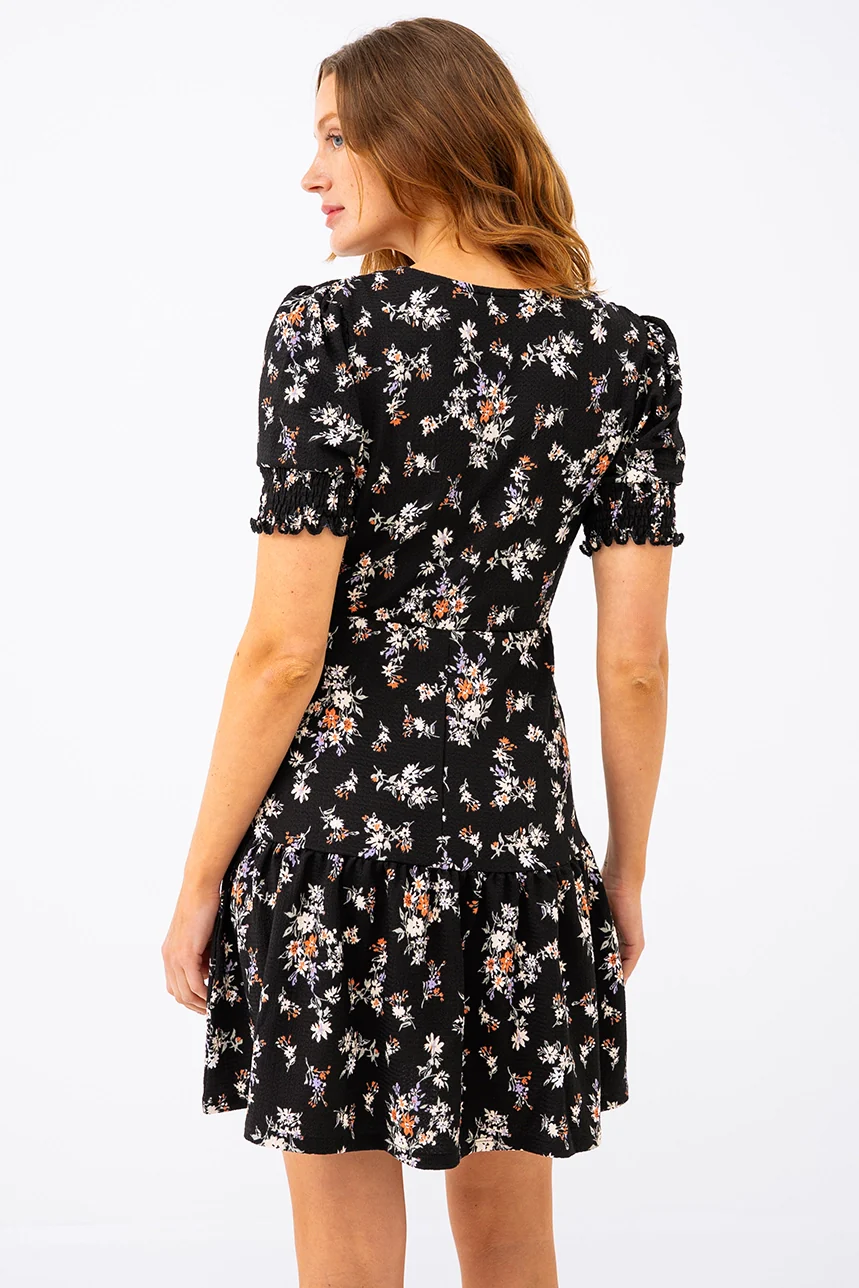 La robe imprimé floral jupe volantée - Image 5