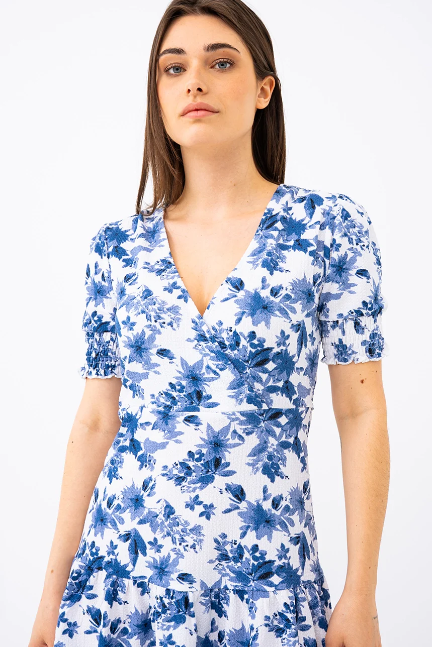 La robe imprimé floral jupe volantée - Image 9