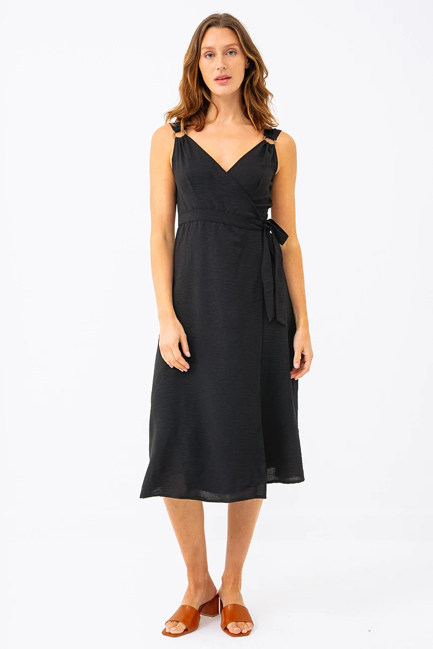 La robe portefeuille unie - Image 3