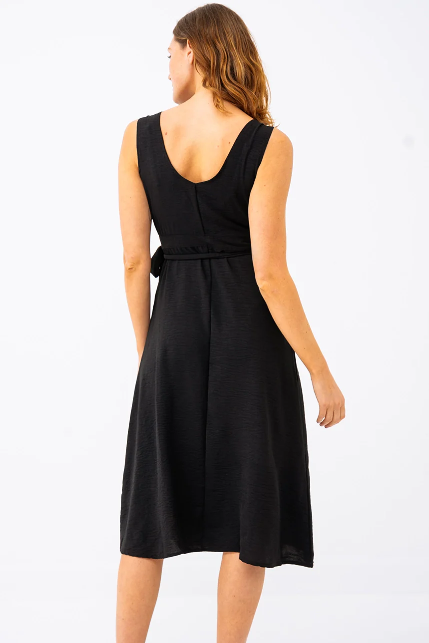 La robe portefeuille unie - Image 4