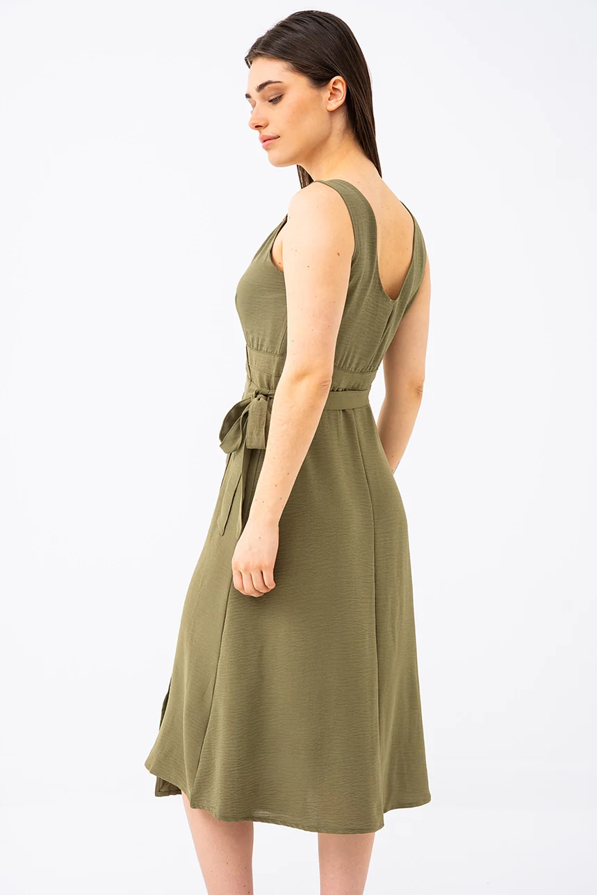 La robe portefeuille unie - Image 8