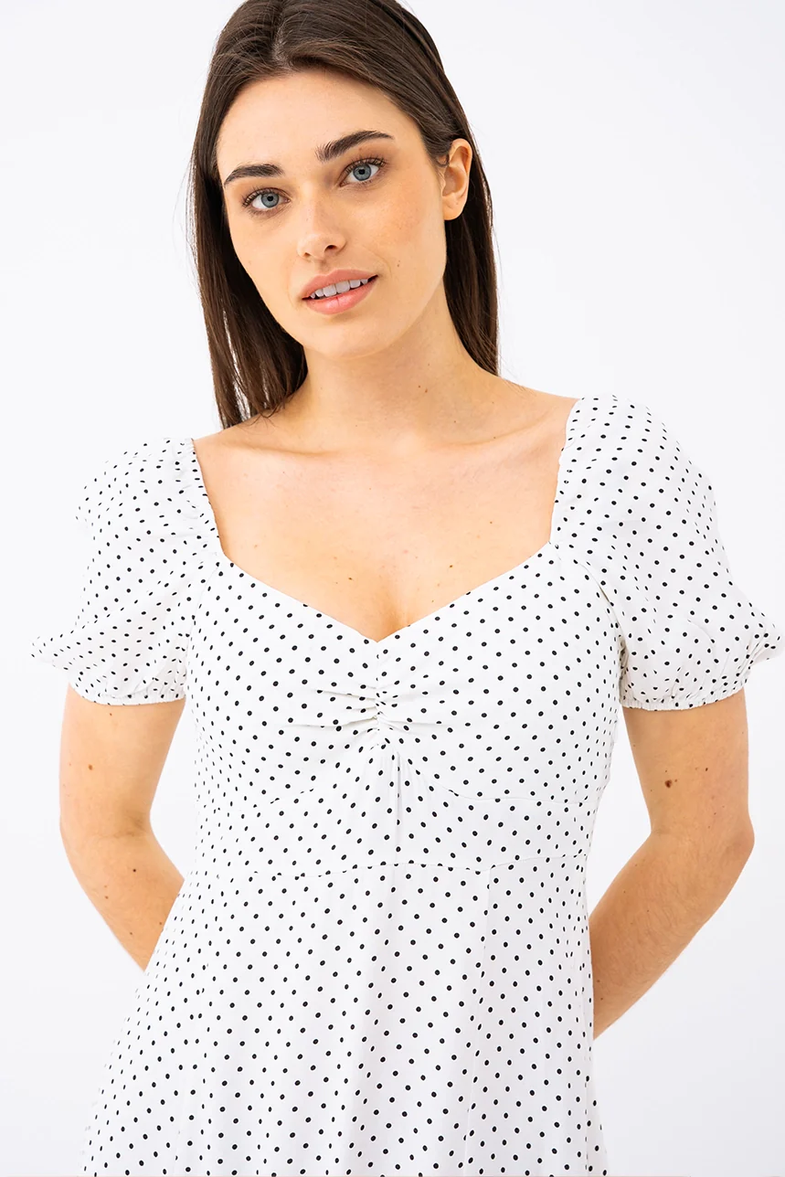 La robe longue à pois - Image 4