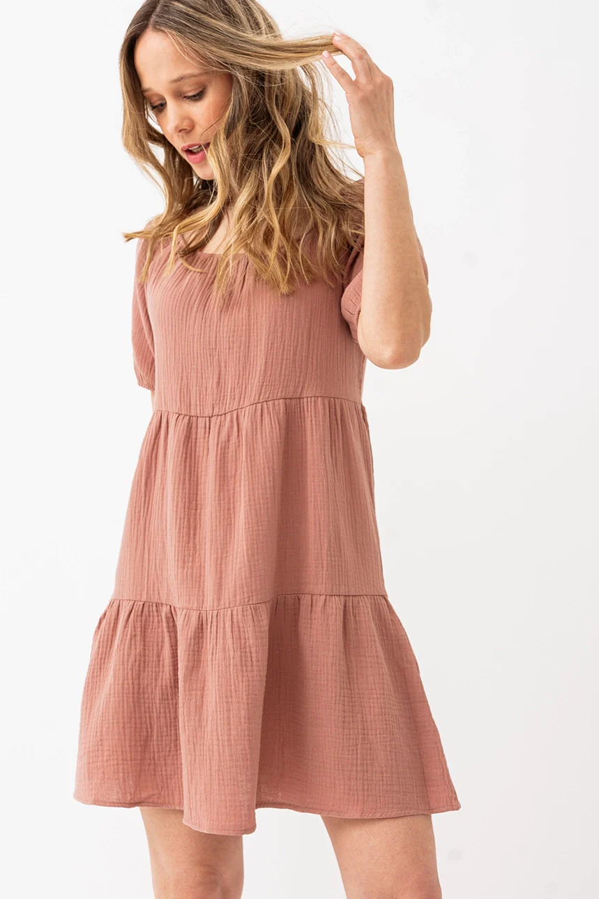 La robe courte style paysanne - Image 2