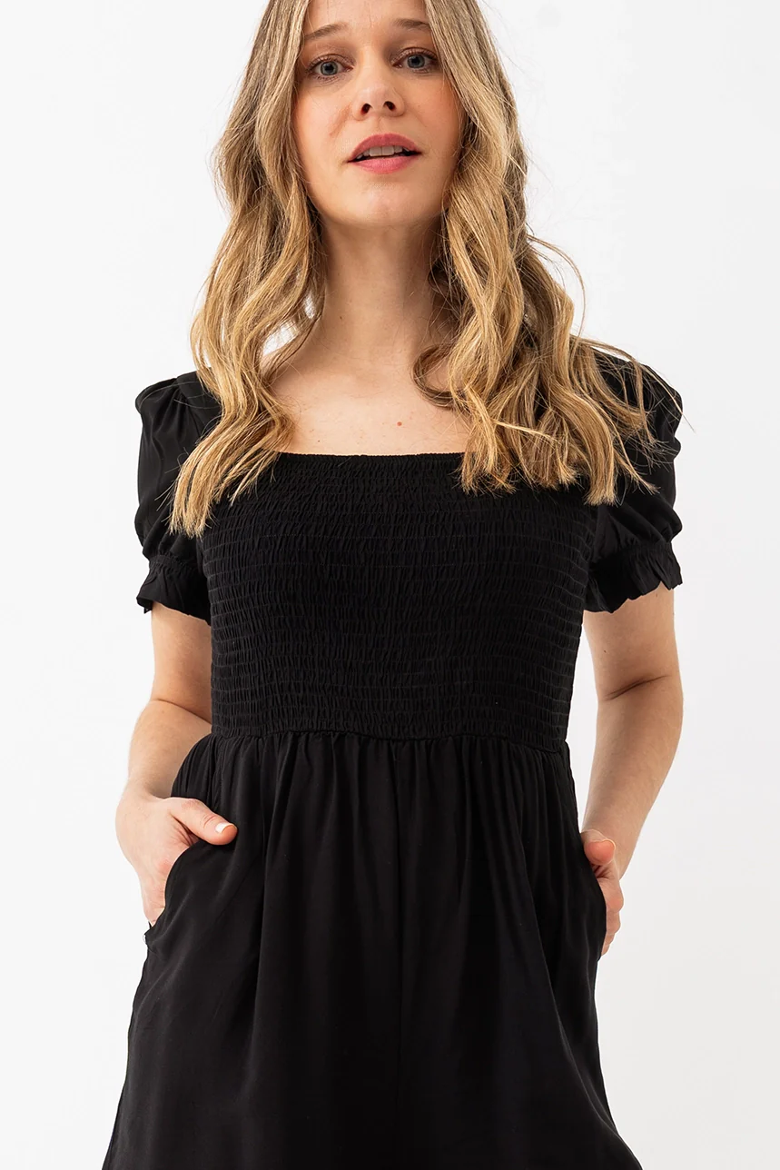 Le combishort noir fluide - Image 2