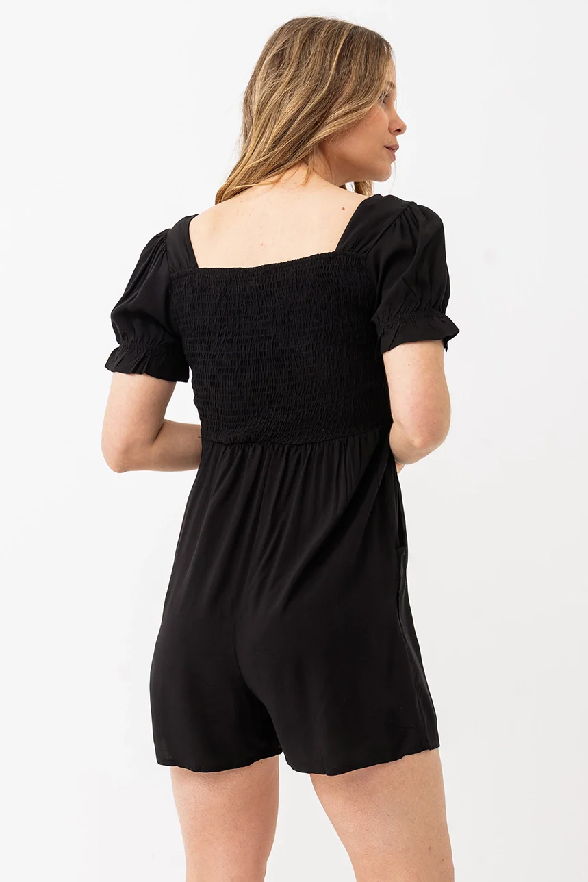Le combishort noir fluide - Image 3