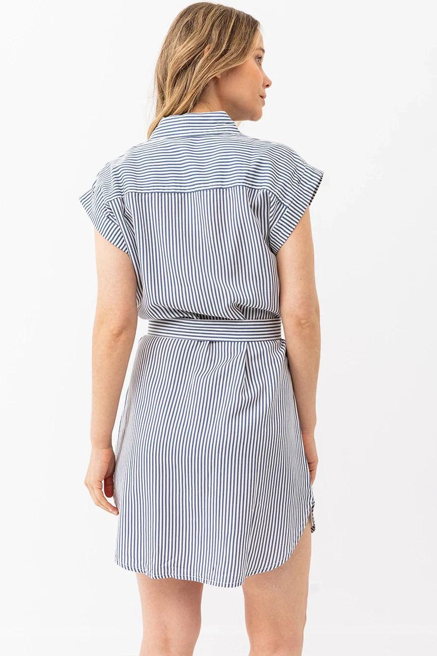 La robe chemisier à rayures - Image 4