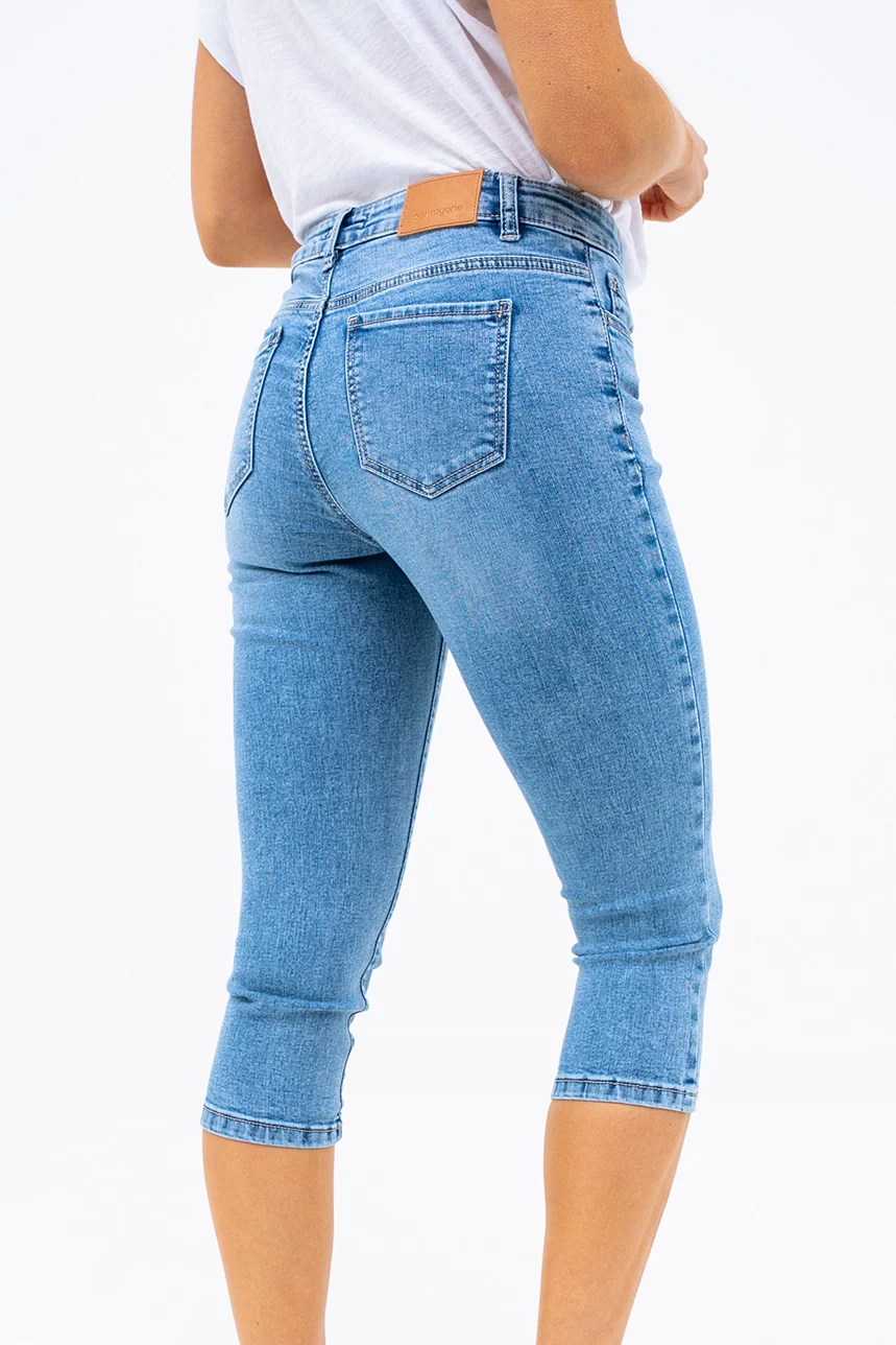 Le capri en denim ajusté - Image 3