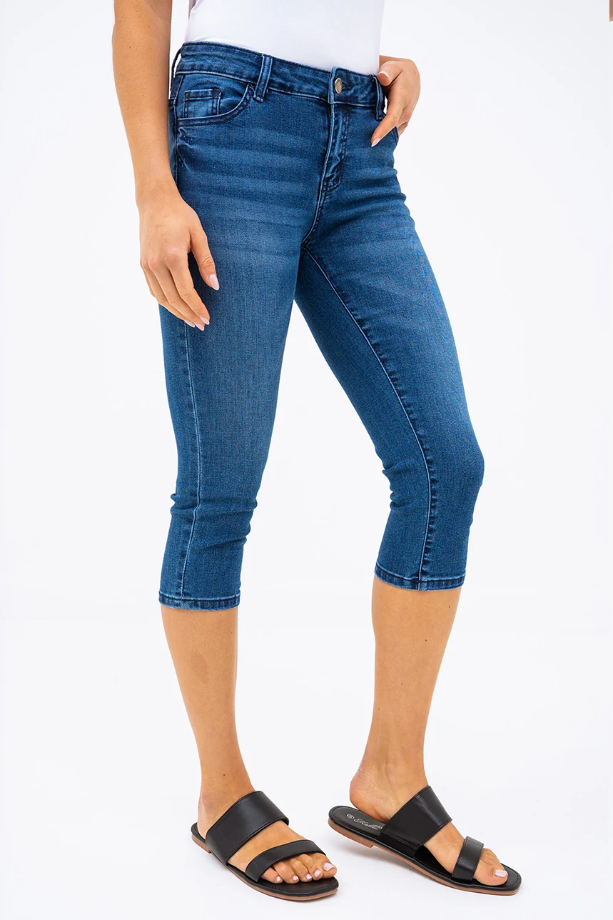 Le capri en denim ajusté - Image 7