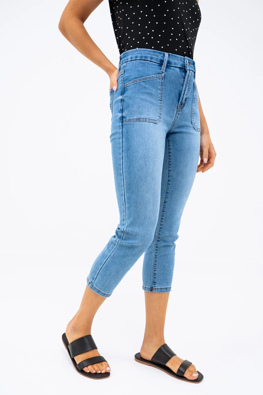 Le capri 7/8 en denim décontracté - Image 2