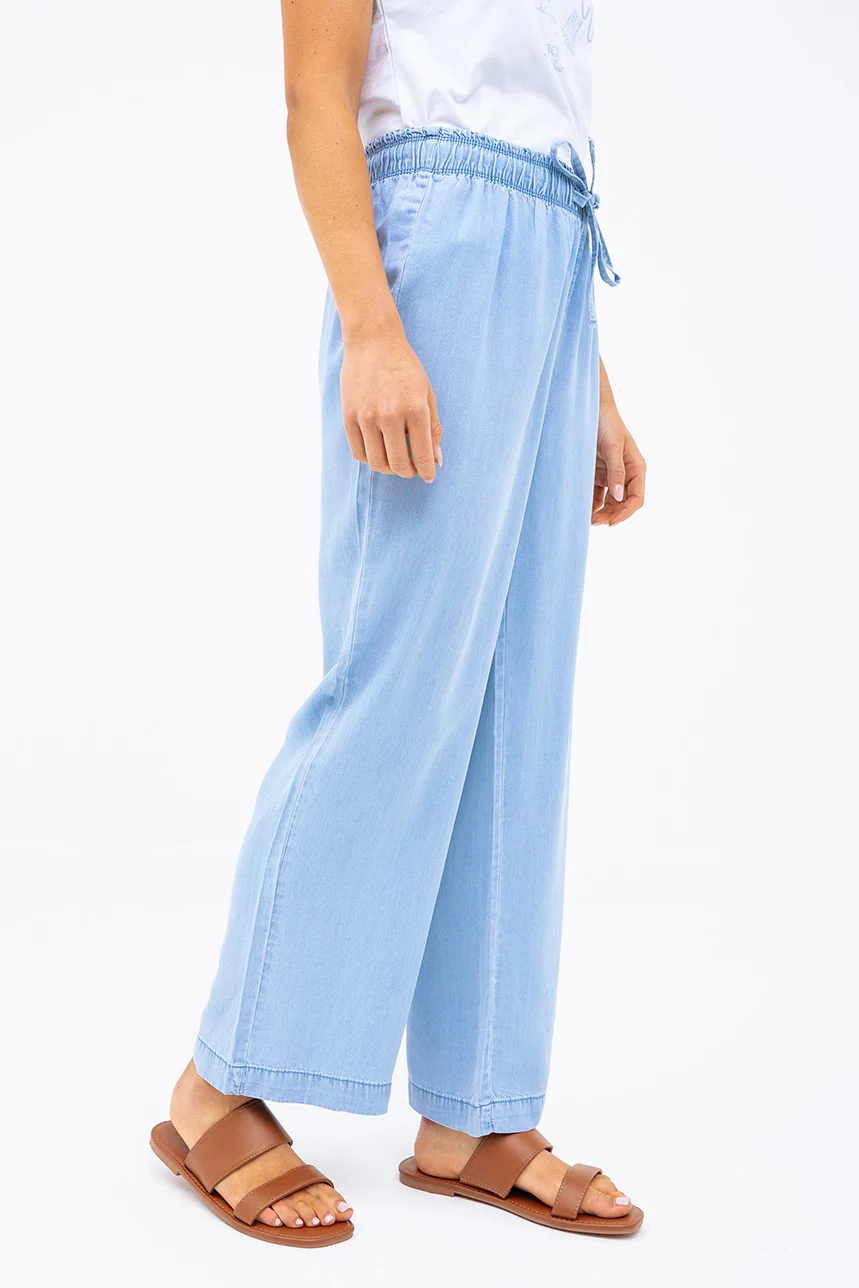 Le capri large en tencel