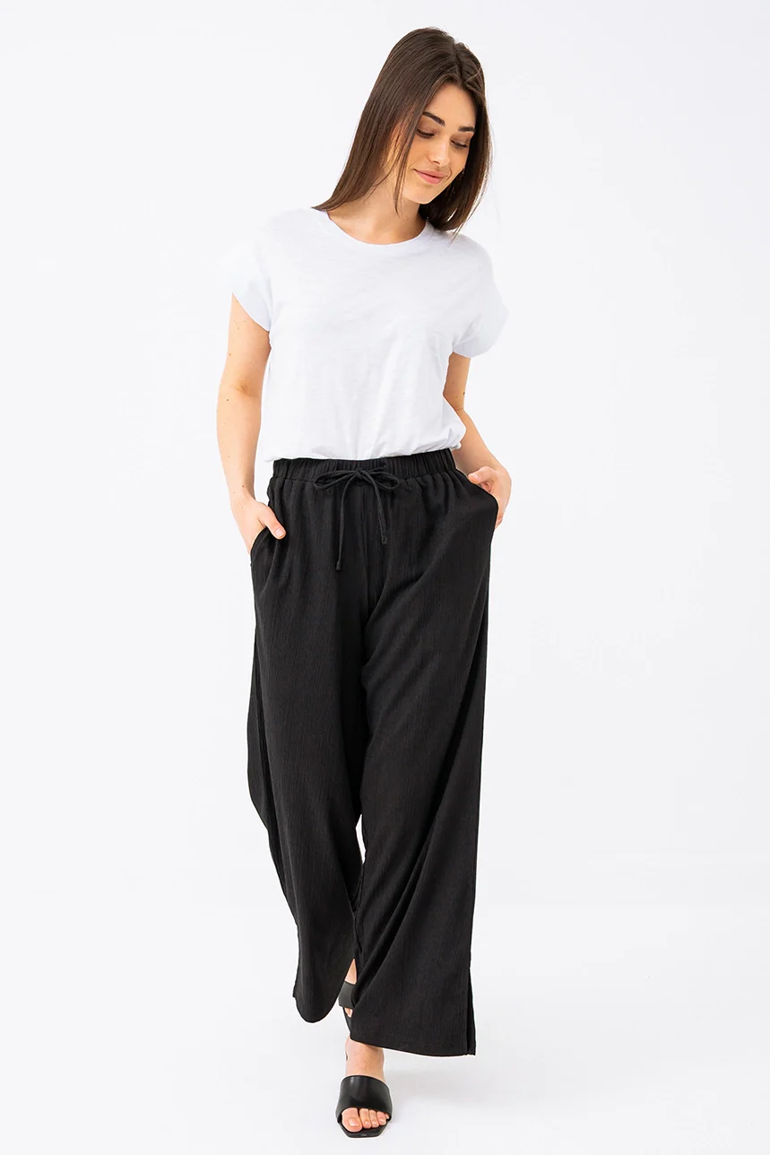 Le pantalon uni effet froissé - Image 4