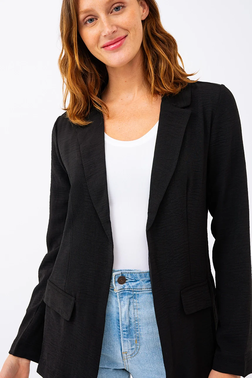 Le blazer uni effet froissé - Image 2