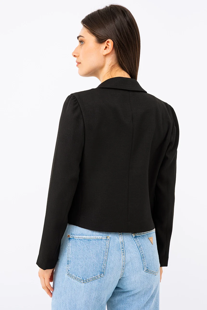 Le blazer uni écourté - Image 3