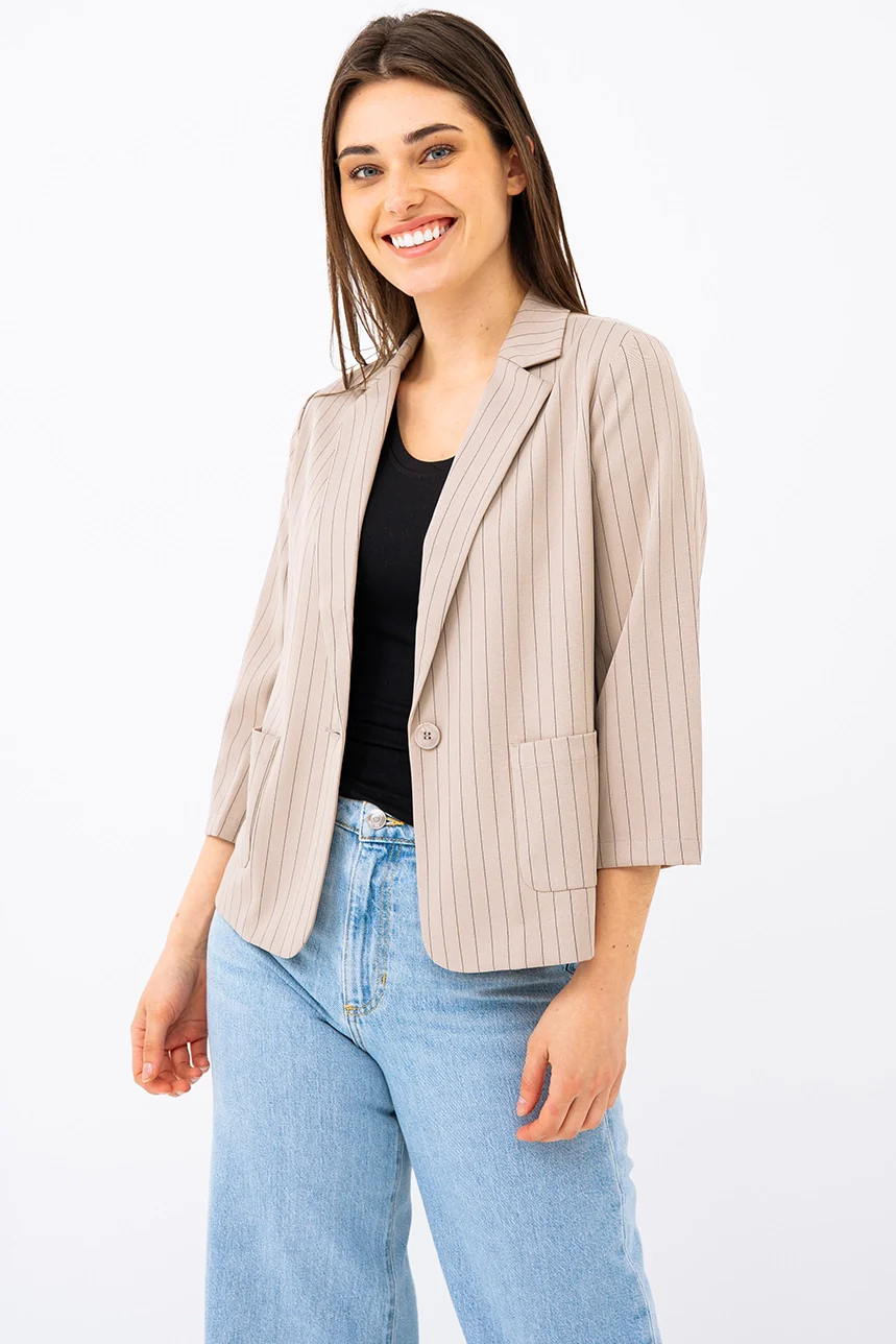 Le blazer minimaliste à rayures - Image 2