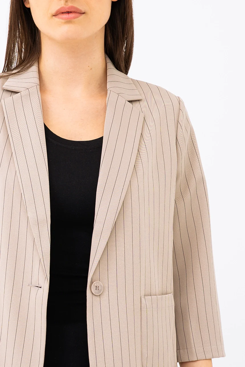 Le blazer minimaliste à rayures - Image 3