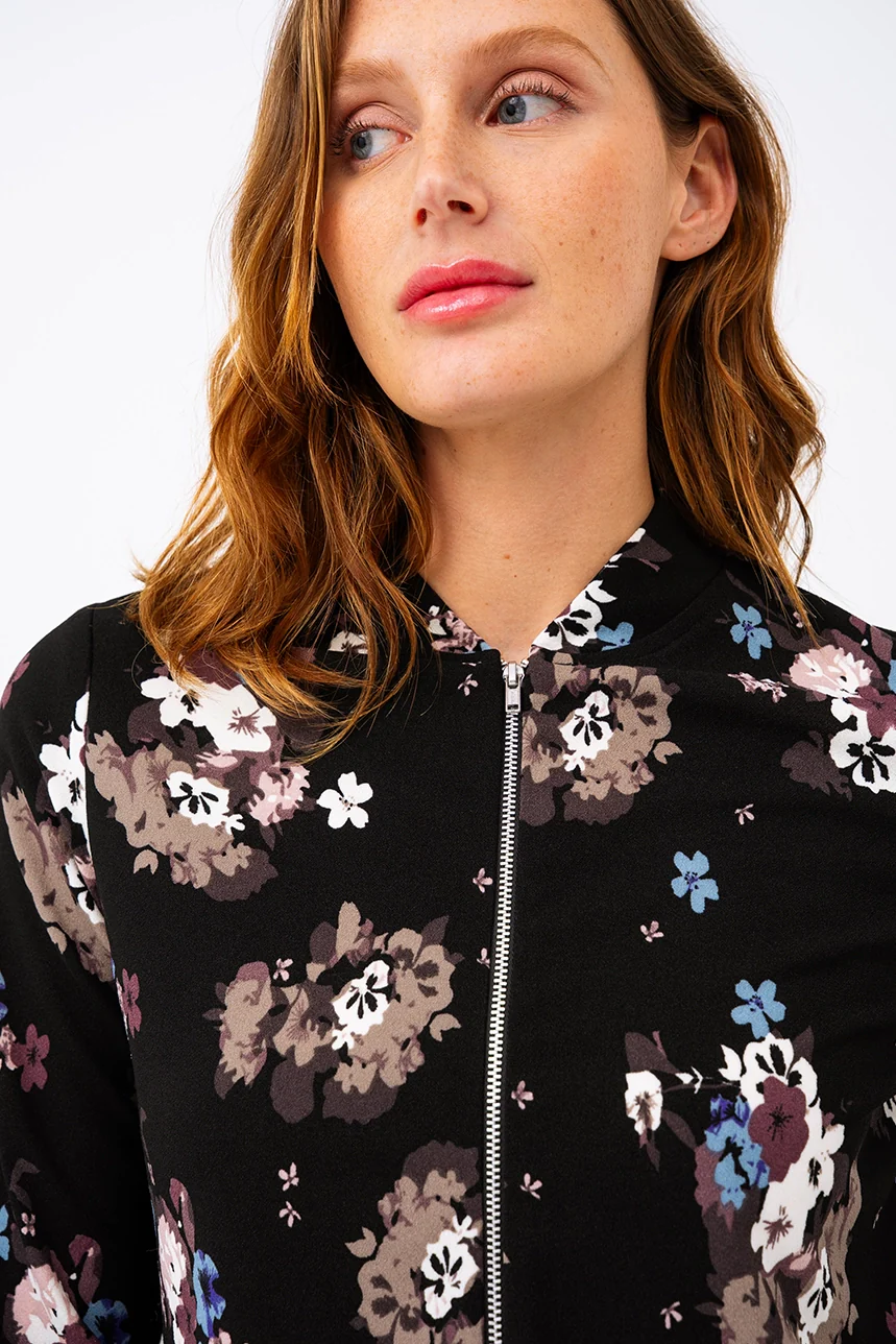 Le blazer fleuri style aviateur - Image 3