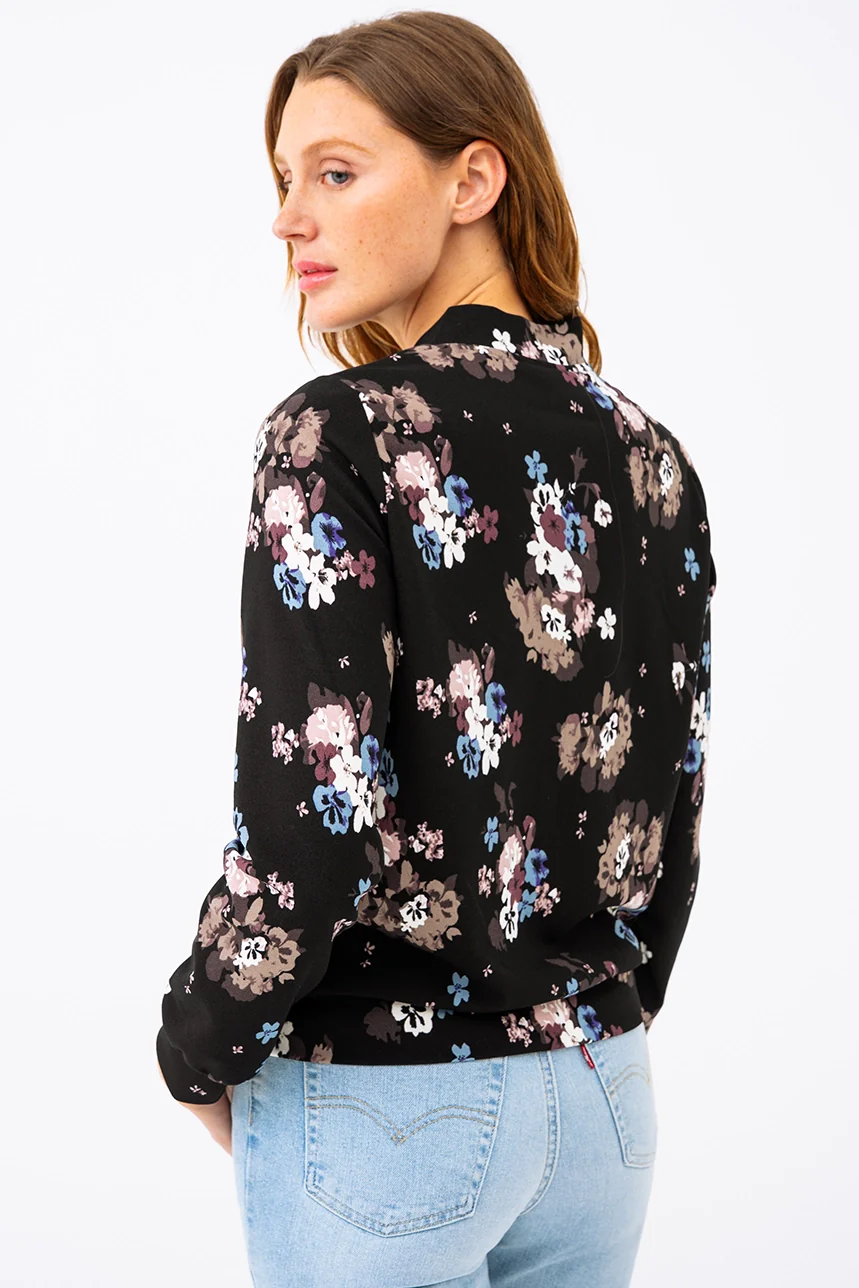 Le blazer fleuri style aviateur - Image 5