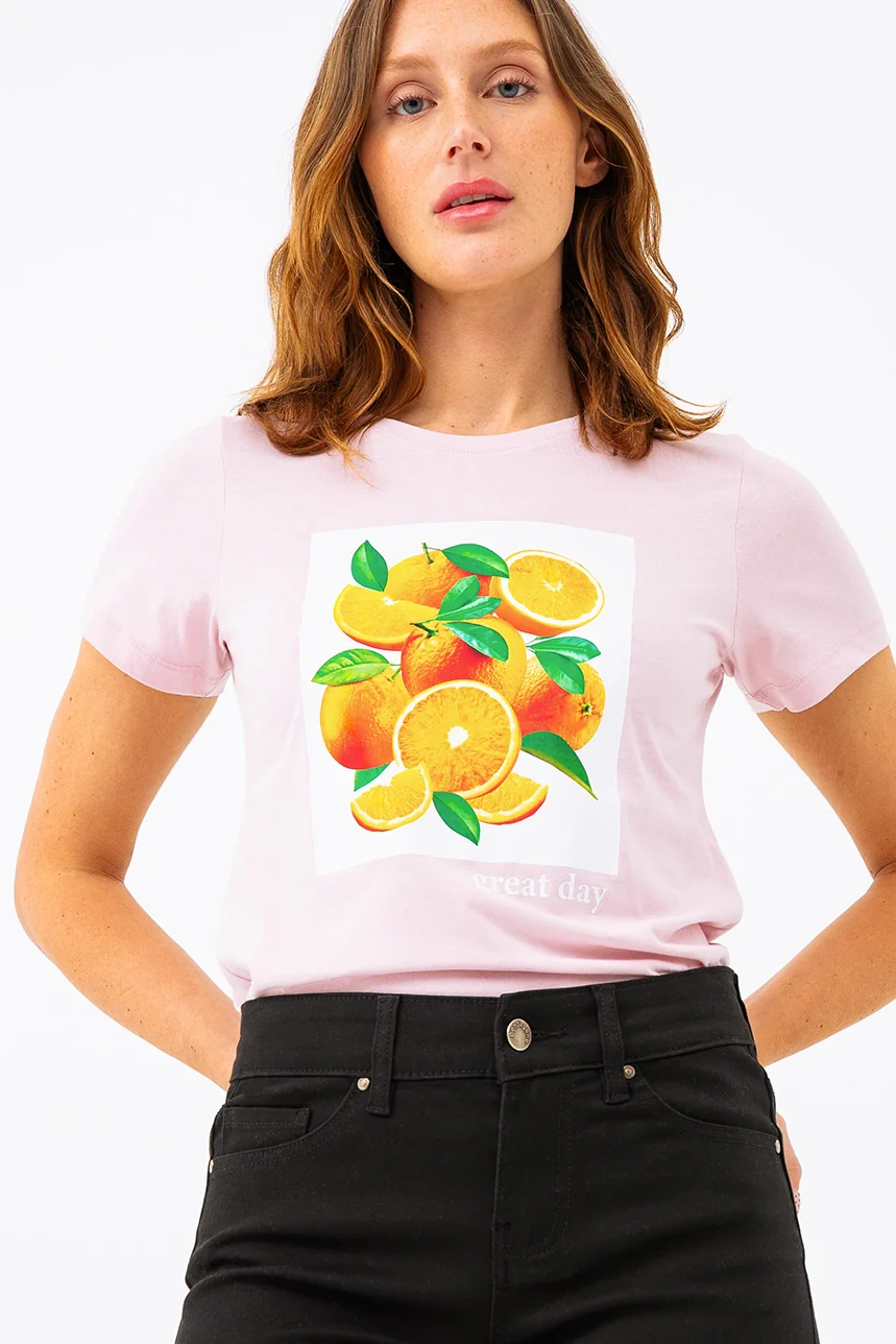 Le t-shirt imprimé « great day »