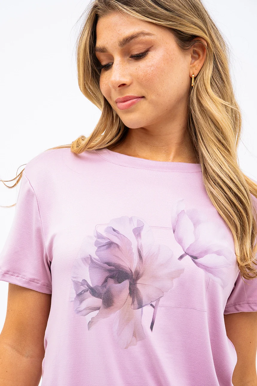 Le t-shirt ample imprimé fleurs - Image 4