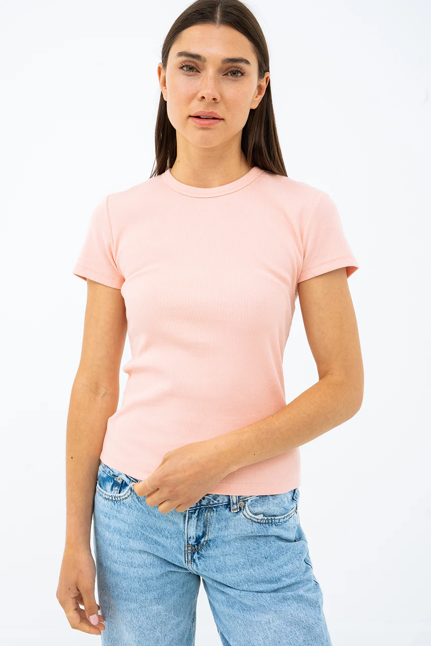 Le t-shirt côtelé uni - Image 7