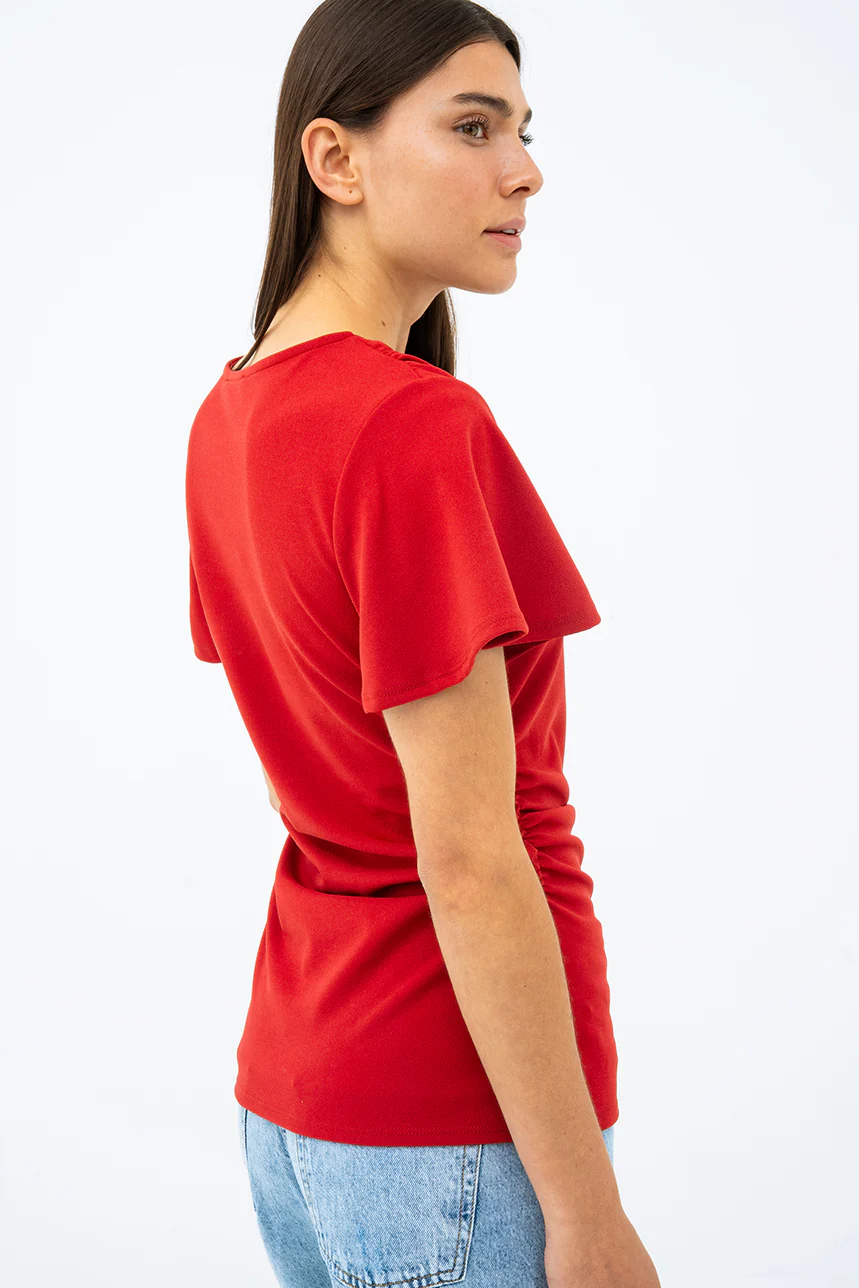 Le t-shirt uni manche courte évasée - Image 6