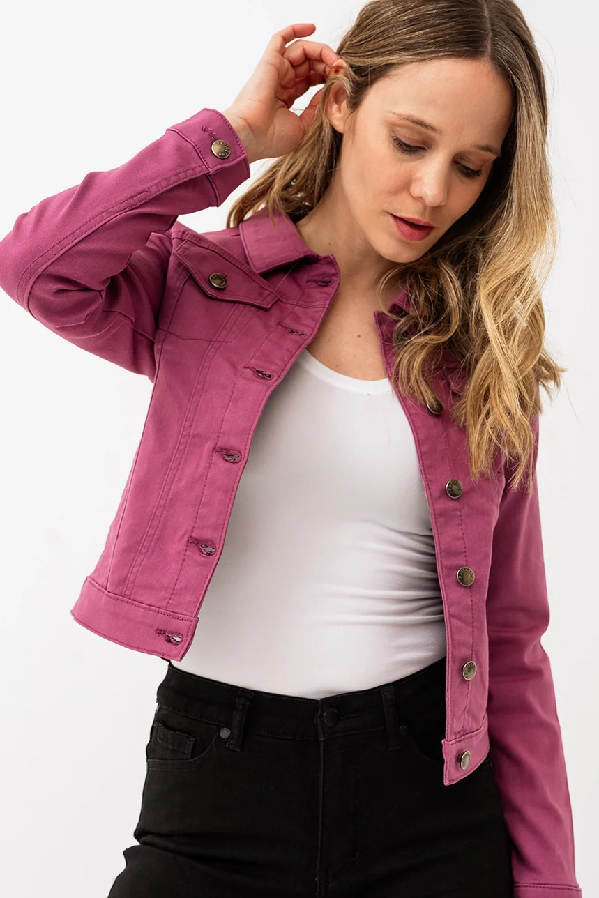 La veste en denim de couleur - Image 10