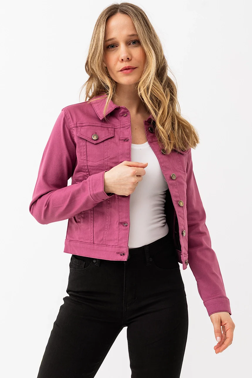 La veste en denim de couleur - Image 12