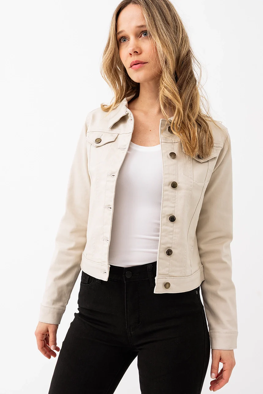 La veste en denim de couleur - Image 2