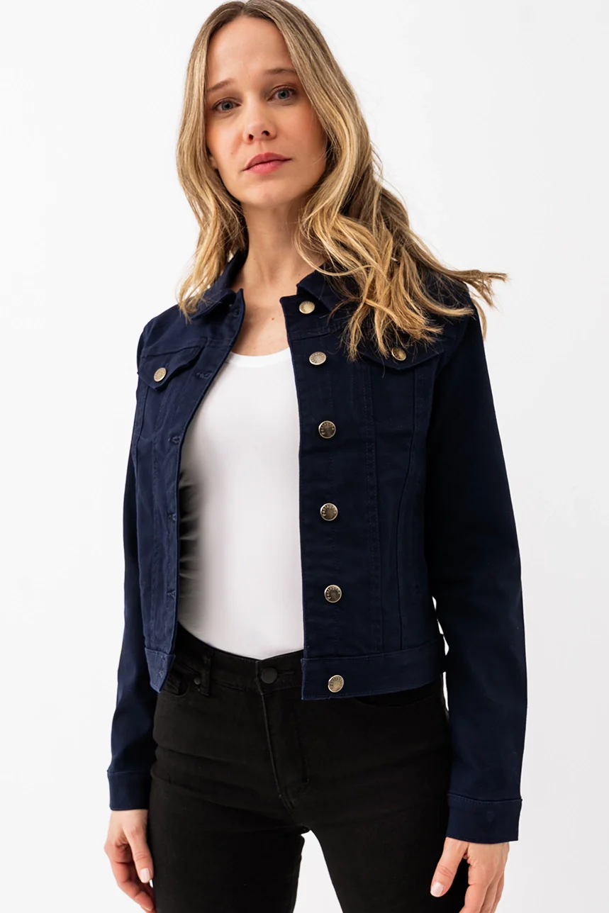 La veste en denim de couleur - Image 4
