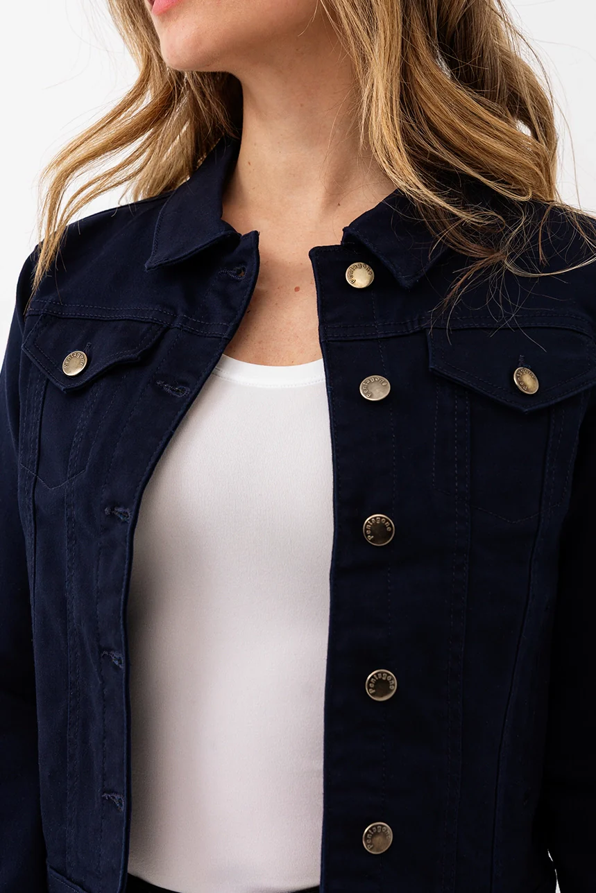 La veste en denim de couleur - Image 7