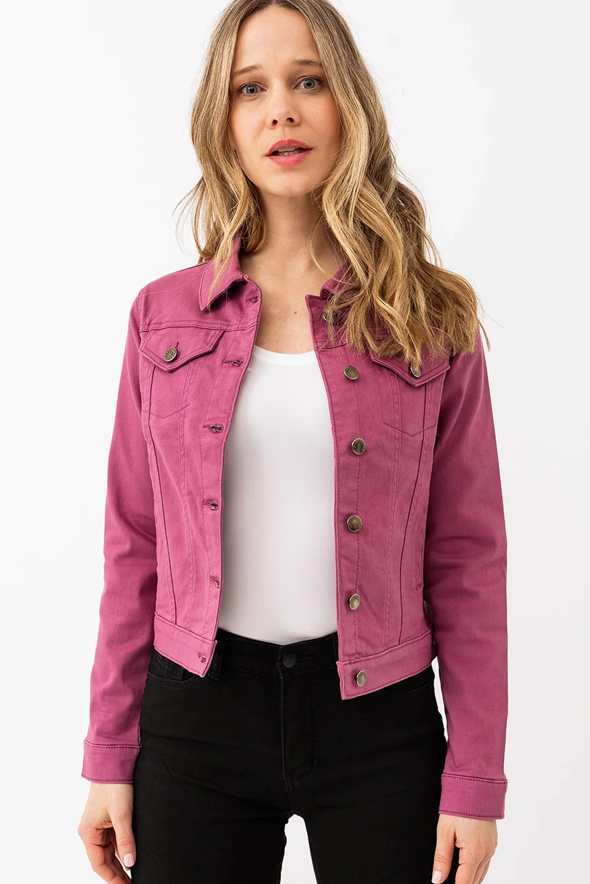 La veste en denim de couleur - Image 9