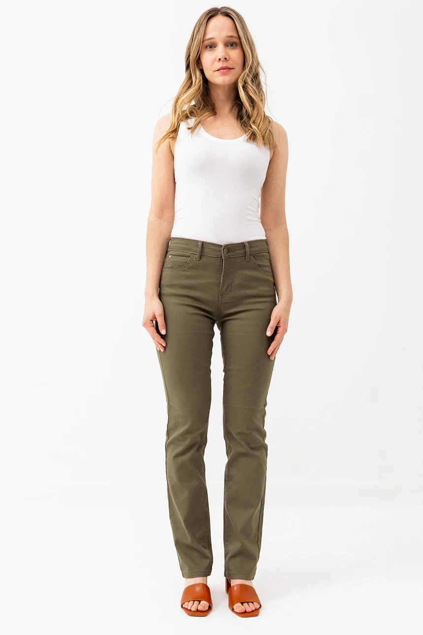 Le jeans droit coloré sculptant - Image 4