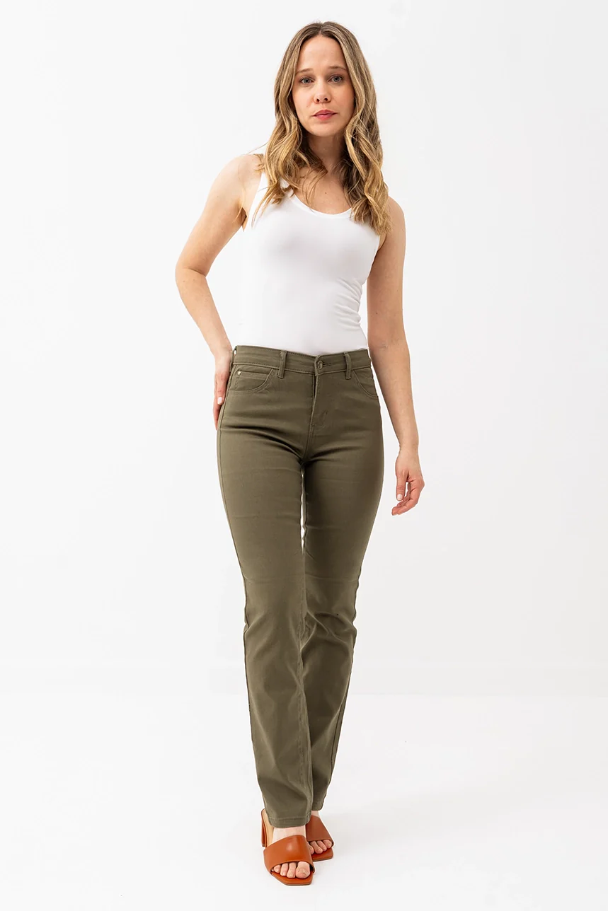 Le jeans droit coloré sculptant - Image 5