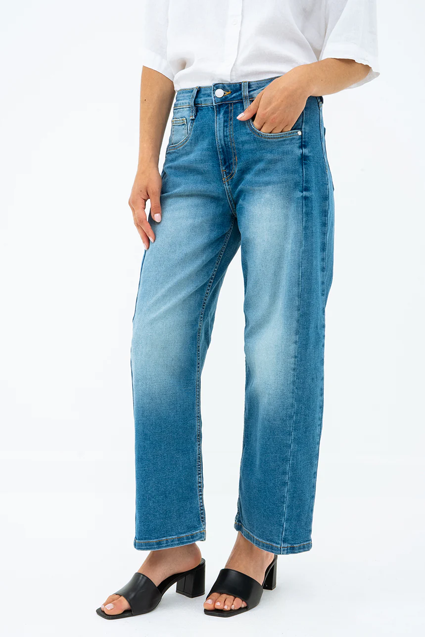 Le jeans taille haute jambe large par Suko - Image 2