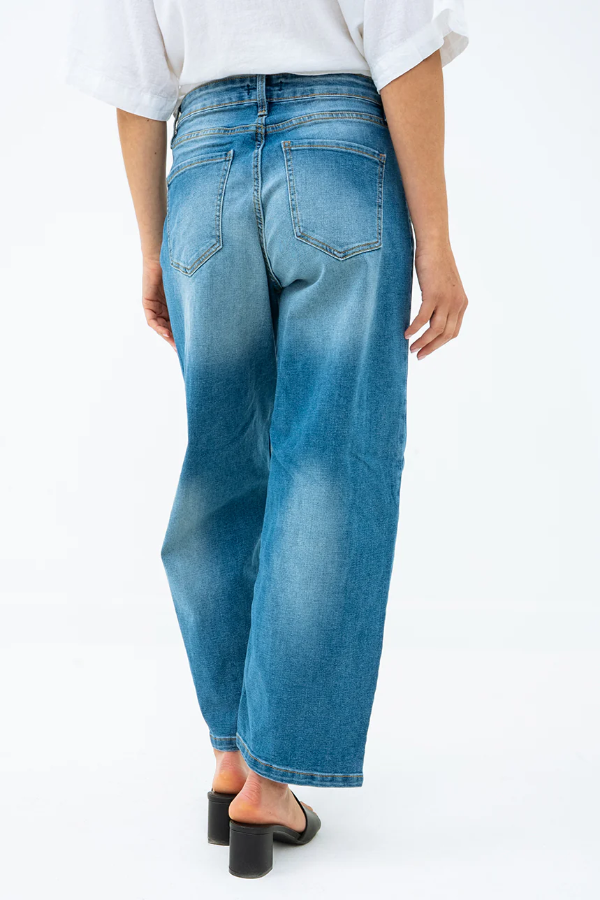 Le jeans taille haute jambe large par Suko - Image 5