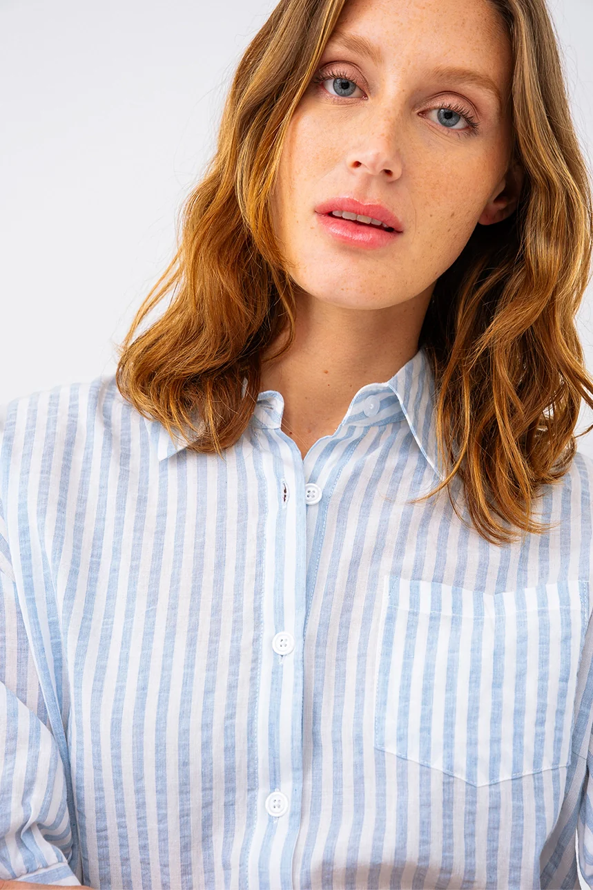 La blouse manches courtes rayé - Image 3