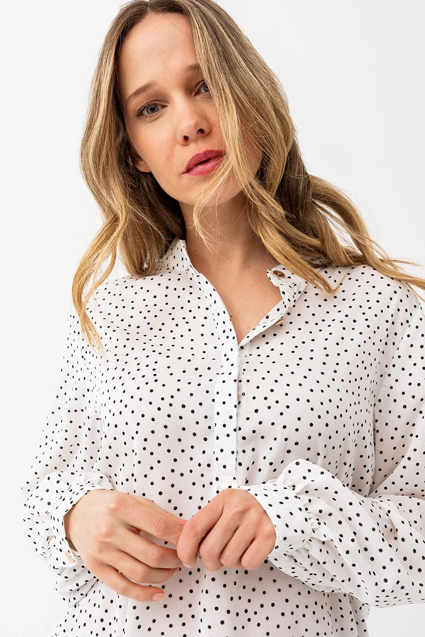 La blouse ample petits pois - Image 2
